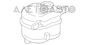 Rezervor de expansiune pentru răcire Chevrolet Equinox 10-17 fără capac