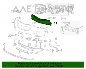 Absorbantul de bara fata pentru Chevrolet Equinox 10-15 pre-restilizare.