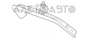 Capacul portbagajului superior al usii Chevrolet Equinox 10-17, negru.