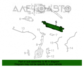 Trapezul de curățare a parbrizului cu motor pentru GMC Terrain 10-17