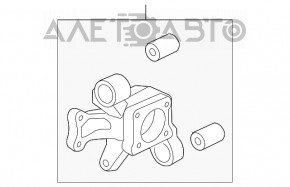 Цапфа задняя левая Chevrolet Equinox 10-17 новый OEM оригинал