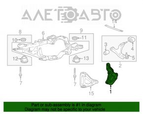 Capacul frontal stânga Chevrolet Equinox 10-17