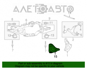 Capacul de bara fata stanga pentru Chevrolet Equinox 10-17.