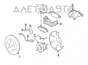 Suport spate stânga pentru Chevrolet Equinox 10-17