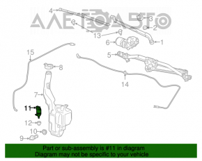 Мотор омывателя Chevrolet Volt 16-