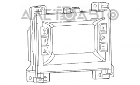 Monitorul, afișajul Dodge Challenger 15-19 restilizat 5 inch.