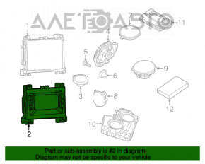 Monitorul, afișajul Dodge Challenger 15-19 restilizat 5 inch.