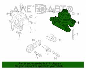 Pernele motorului dreapta Ford Explorer 11-19