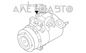 Компрессор кондиционера Ford Explorer 11-19 3.5 7SBH17C