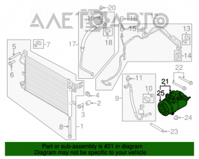 Компрессор кондиционера Ford Explorer 11-19 3.5 7SBH17C