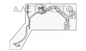 Трубка кондиционера печка-конденсер Ford Explorer 11-15