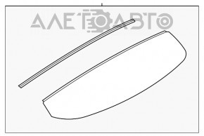 Spoilerul portbagajului Ford Explorer 11-15 pre-restilizare