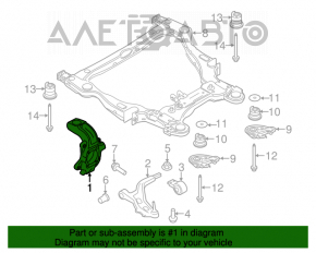 Capacul frontal stânga Ford Flex 09-12 pre-restilizare