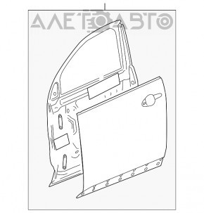 Ușa goală din față, stânga, pentru GMC Terrain 10-17