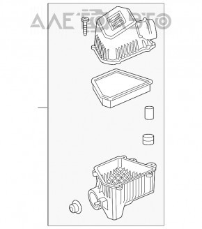 Corpul filtrului de aer GMC Terrain 10-17