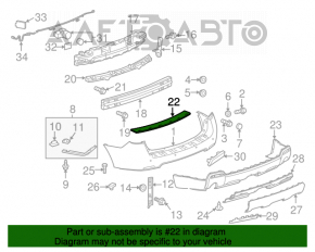 Capacul de bara spate pentru GMC Terrain 10-15, zgârieturi.