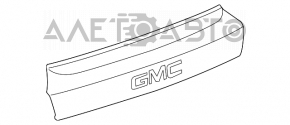 Moldura portbagajului GMC Terrain 10-15 crom pentru camera cu emblema, crom decolorat.