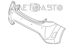 Bara spate nu Hyundai Veloster 12-17 pentru senzori de parcare nou original OEM