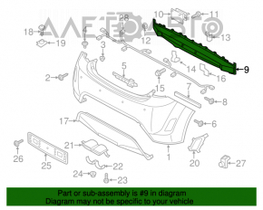 Amplificatorul pentru bara spate Hyundai Veloster 12-17