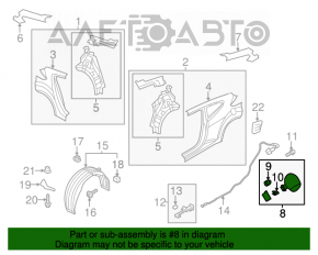 Capacul rezervorului de combustibil Hyundai Veloster 12-17