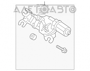 Stergatoare trapez cu motor spate Hyundai Veloster 12-17 nou original OEM