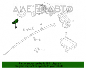 Senzor airbag spate stânga Hyundai Veloster 12-17