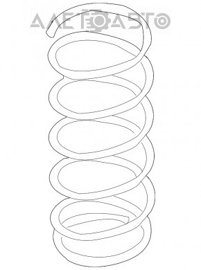 Arcul elicoidal spate stânga Infiniti G25 G35 G37 4d 06-14 RWD godspeed