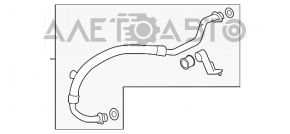 Compresorul cu aer condiționat și radiatorul pentru prima generație Infiniti Q50 16- 3.0