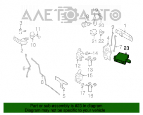 Ușa computerului din față stânga Jeep Grand Cherokee WK2 11-21