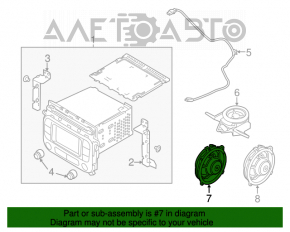 Difuzor ușă față stânga Kia Forte 4d 14-16