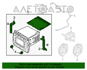 Магнитофон радио Kia Forte 4d 14-16 дорест