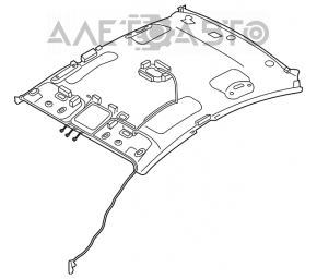 Обшивка потолка Kia Forte 4d 14-16 дорест без люка