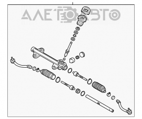 Crema de directie Kia Forte 4d 14-18 nou original OEM