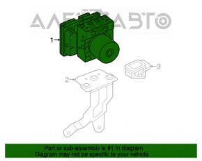 ABS ABS Kia Forte 4d 14-16 pre-facelift cu ISG