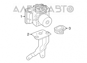 ABS АБС Kia Forte 4d 14-16 дорест под isg