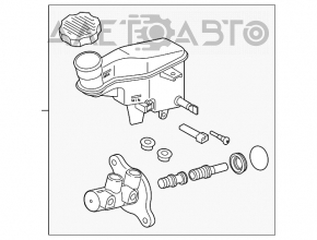 Главный тормозной цилиндр с бачком Kia Forte 4d 14-18