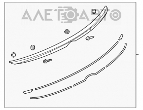 Спойлер крышки багажника Mazda 3 14-18 BM