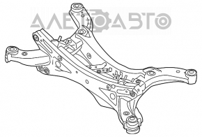 Подрамник задний Mazda 3 14-18 BM