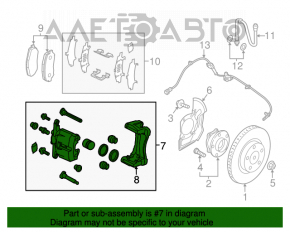 Суппорт передний правый Mazda 3 14-18 BM