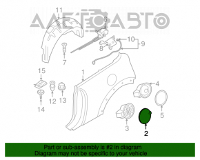 Capacul rezervorului de combustibil cu carcasă Mini Cooper Clubman R55 07-14 zgârieturi