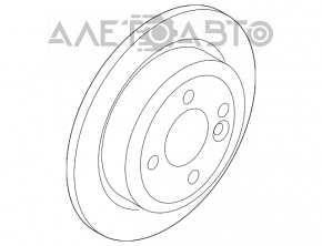 Placă de frână spate dreapta Mini Cooper Clubman R55 07-14