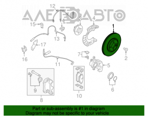 Placă de frână față stânga Mini Cooper Clubman R55 07-14 22mm