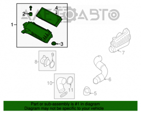 Corpul filtrului de aer Mini Cooper Countryman R60 10-16 1.6