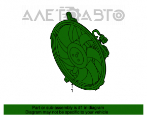 Ventilatorul de răcire asamblat Mini Cooper Countryman R60 10-16 1.6