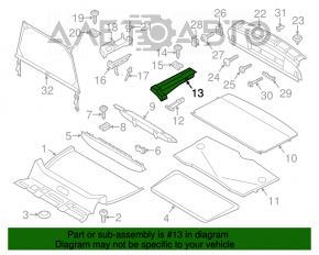 Крепление накладки пола багажника правое Mini Cooper Countryman R60 10-16