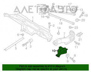 Suportul de prindere al brațului de suspensie spate stânga pentru Mini Cooper Countryman R60 10-16