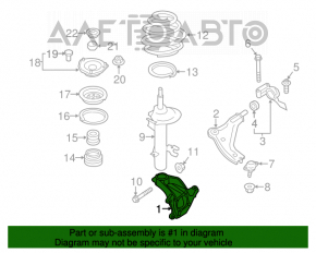 Цапфа передняя левая Mini Cooper Countryman R60 10-16