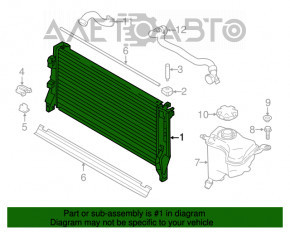 Radiator de răcire apă Mini Cooper F56 3d 14- 1.5t