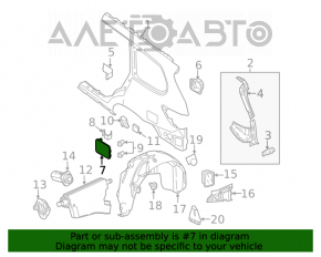 Capacul rezervorului de combustibil Nissan Pathfinder 13-20