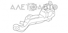 Capacul spate dreapta Nissan Rogue 14-20 ruginit.